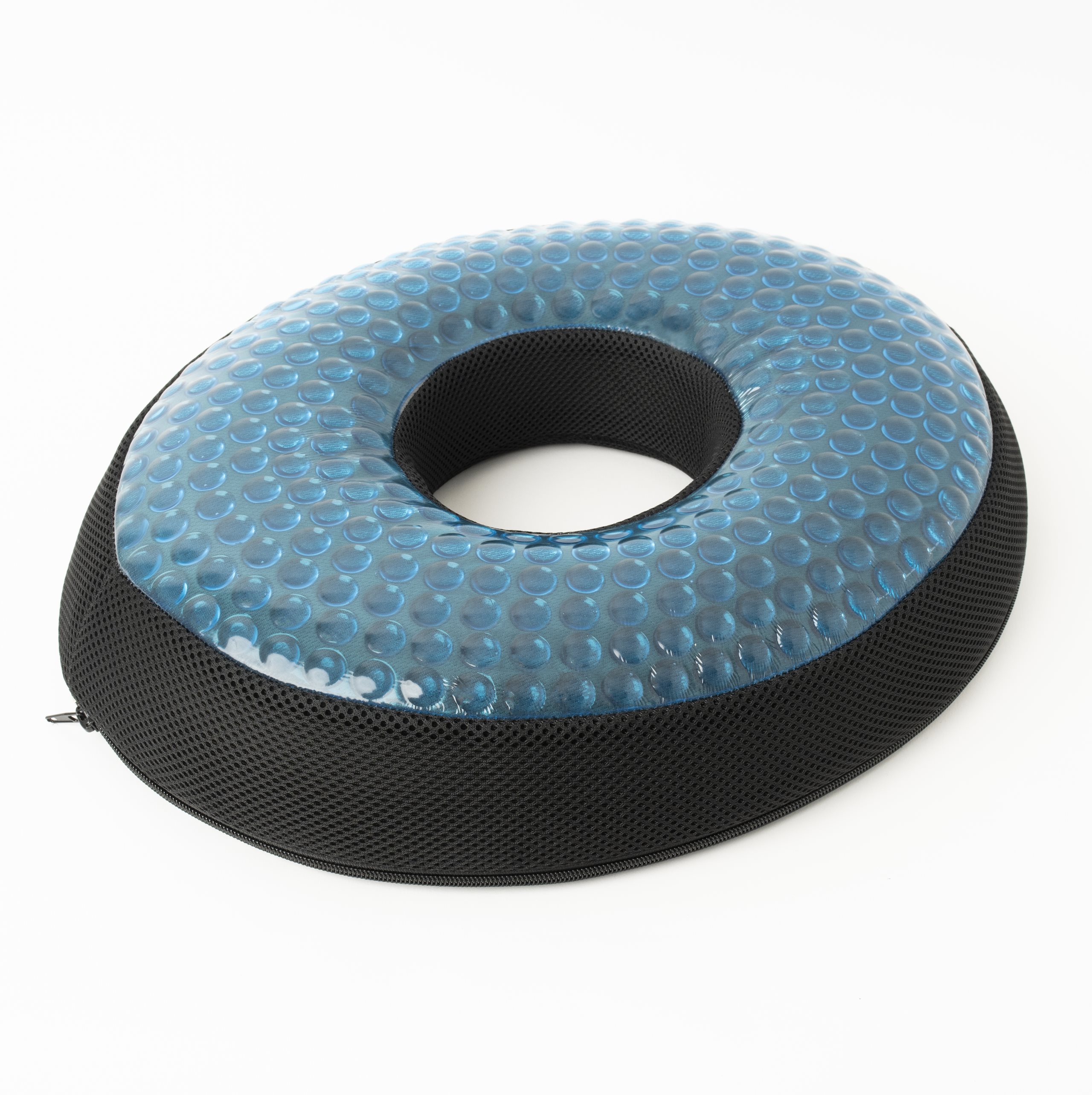 Round Shape Blue And Black Ring OR Donut Coccyx Seat Cushion