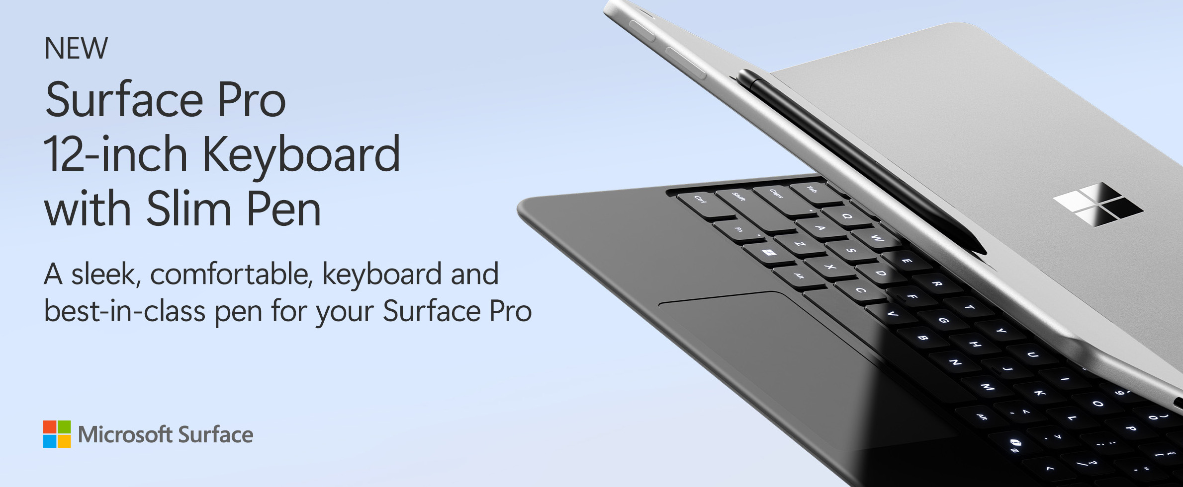 Microsoft Surface Pro Keyboard - 12-inch - keyboard - with