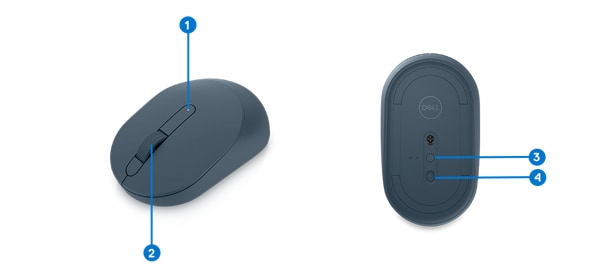 Venta de Mouse Dell Óptico MS3320W, RF Inalámbrico Bluetooth Verde
