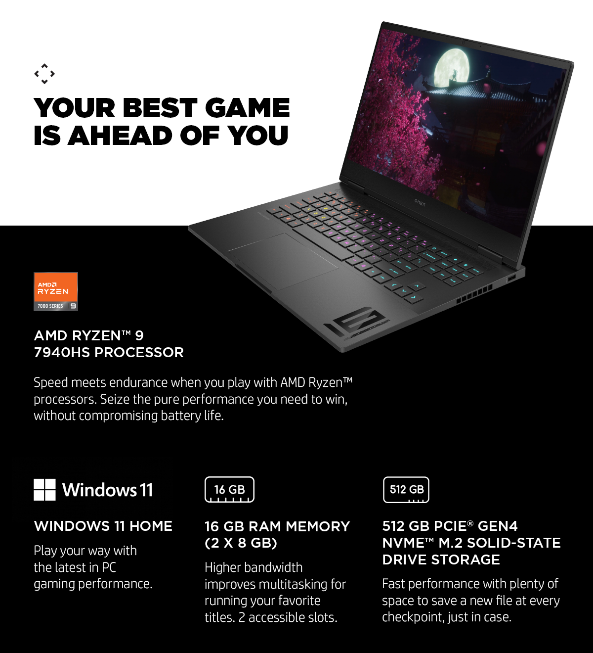 16 inch OMEN gaming laptop