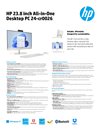 HP 23.8 inch All-in-One Desktop PC 24-cr0026 datasheet
