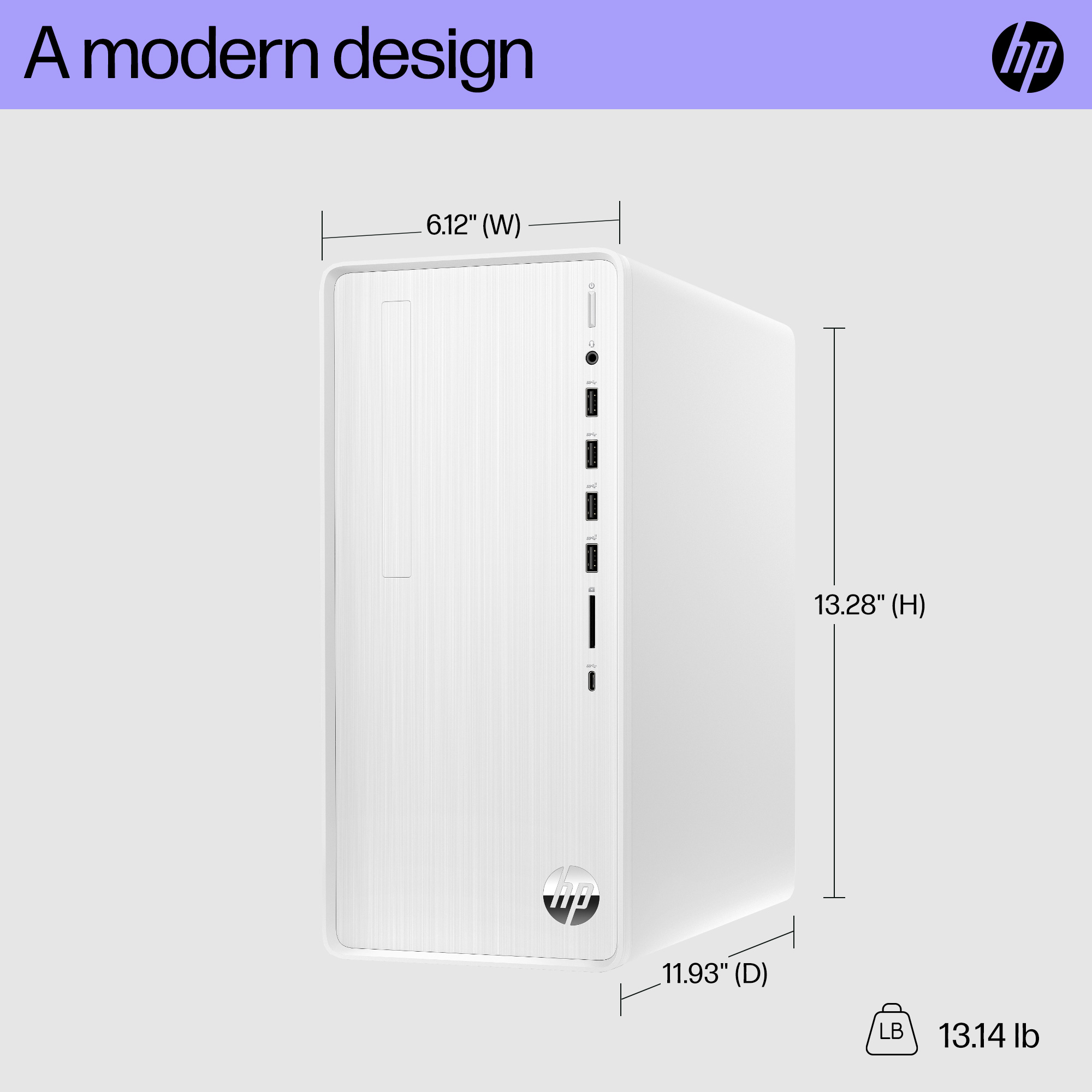 HP Pavilion Desktop, Intel Core i5-12400, 12GB SDRAM, 512GB