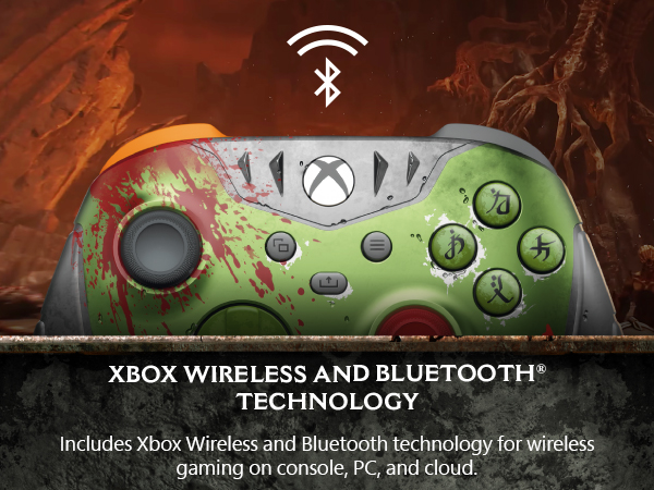Xbox Wireless and Bluetooth® technology	Includes Xbox Wireless and Bluetooth technology for wireless gaming on consoles, PC, and cloud.