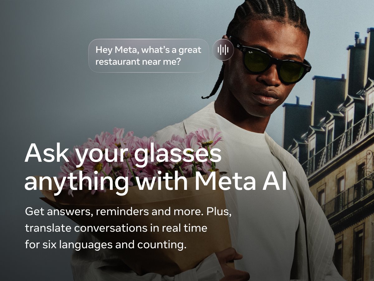 Ask your glasses anything with Meta AI