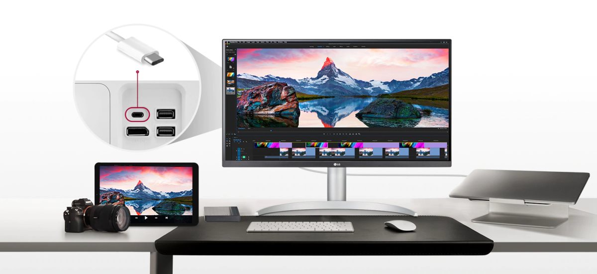 27” IPS 4K UHD Computer Monitor USB Type-C