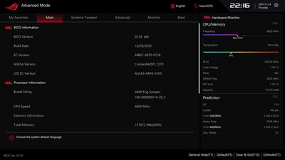 BIOS Advanced Mode UI picture