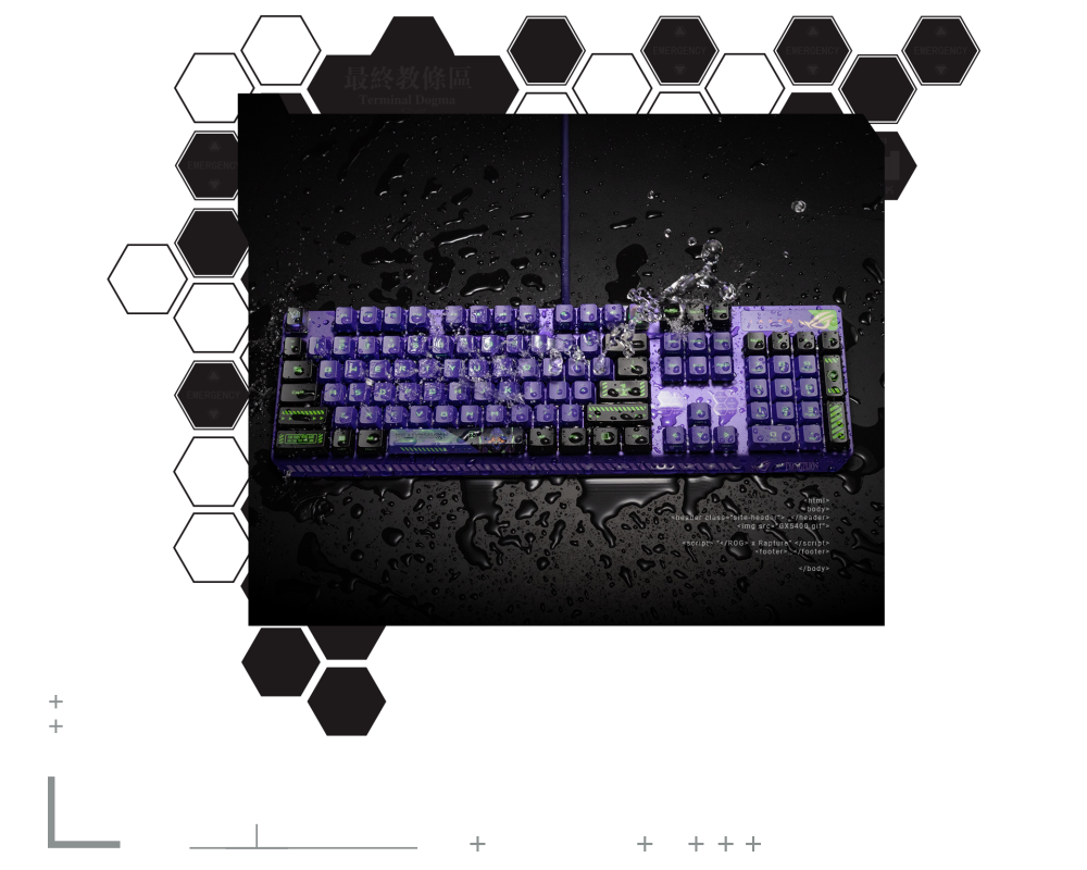 ROG Keycap Set For RX Switches EVA-02 Edition