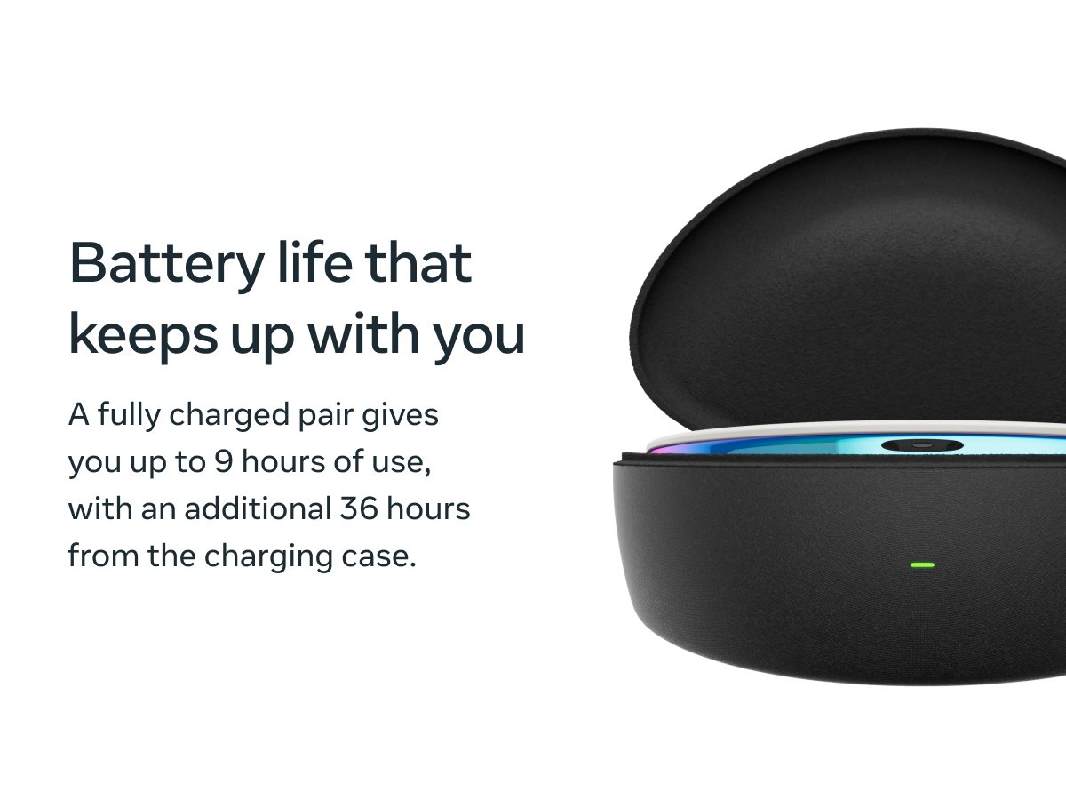 Battery life that keeps up with you