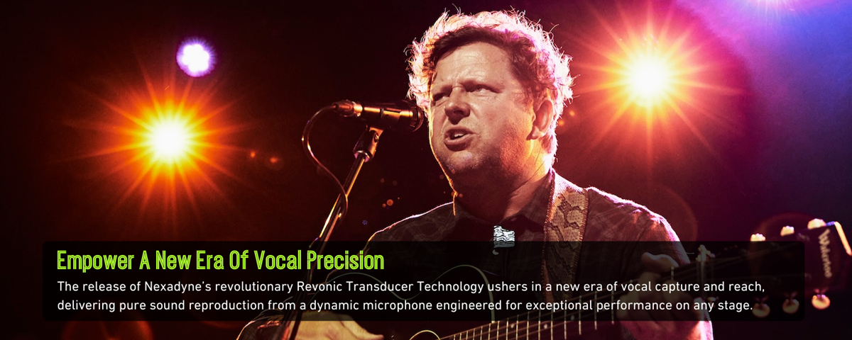 Shure Nexadyne Dynamic Microphone with Revonic dual-engine transducer technology
