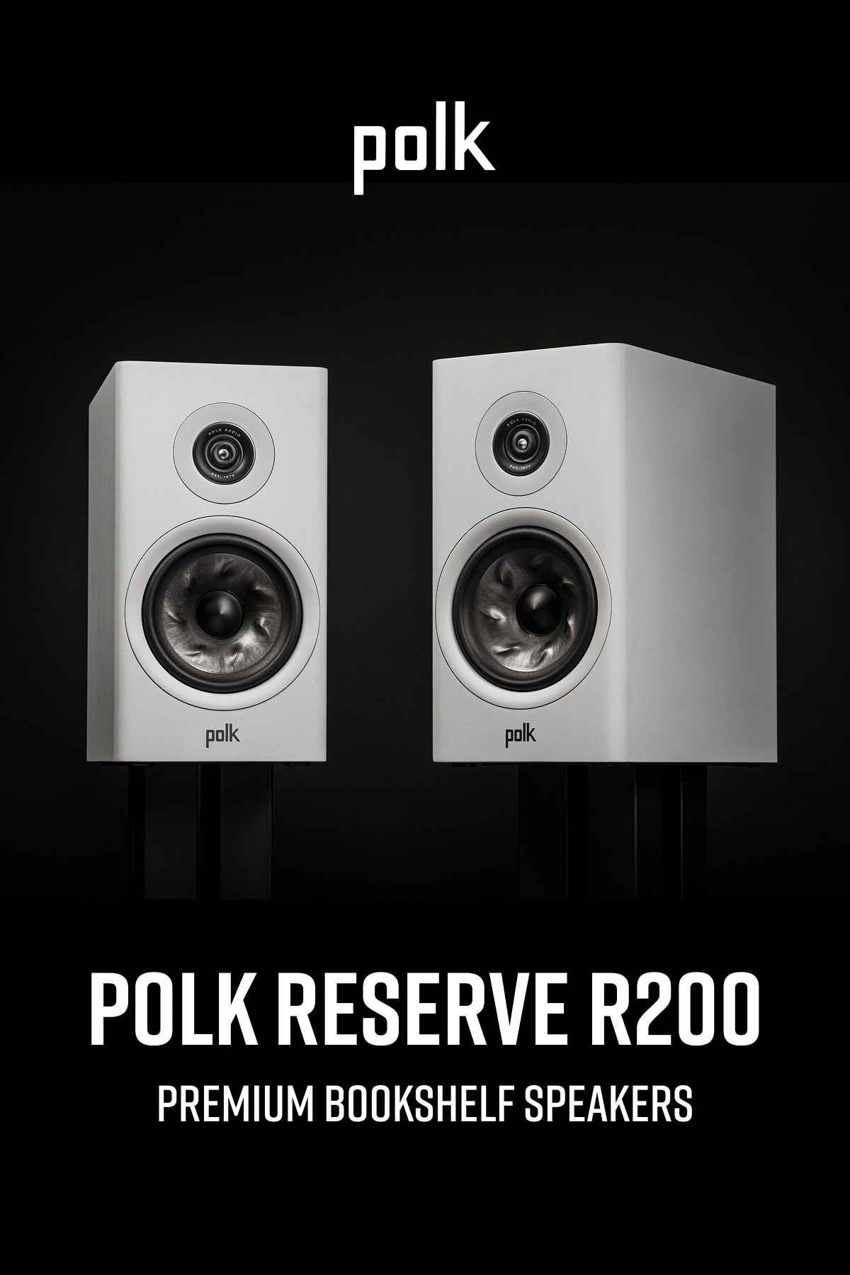 Polk Audio Polk Reserve R200 Bookshelf Speaker, 1