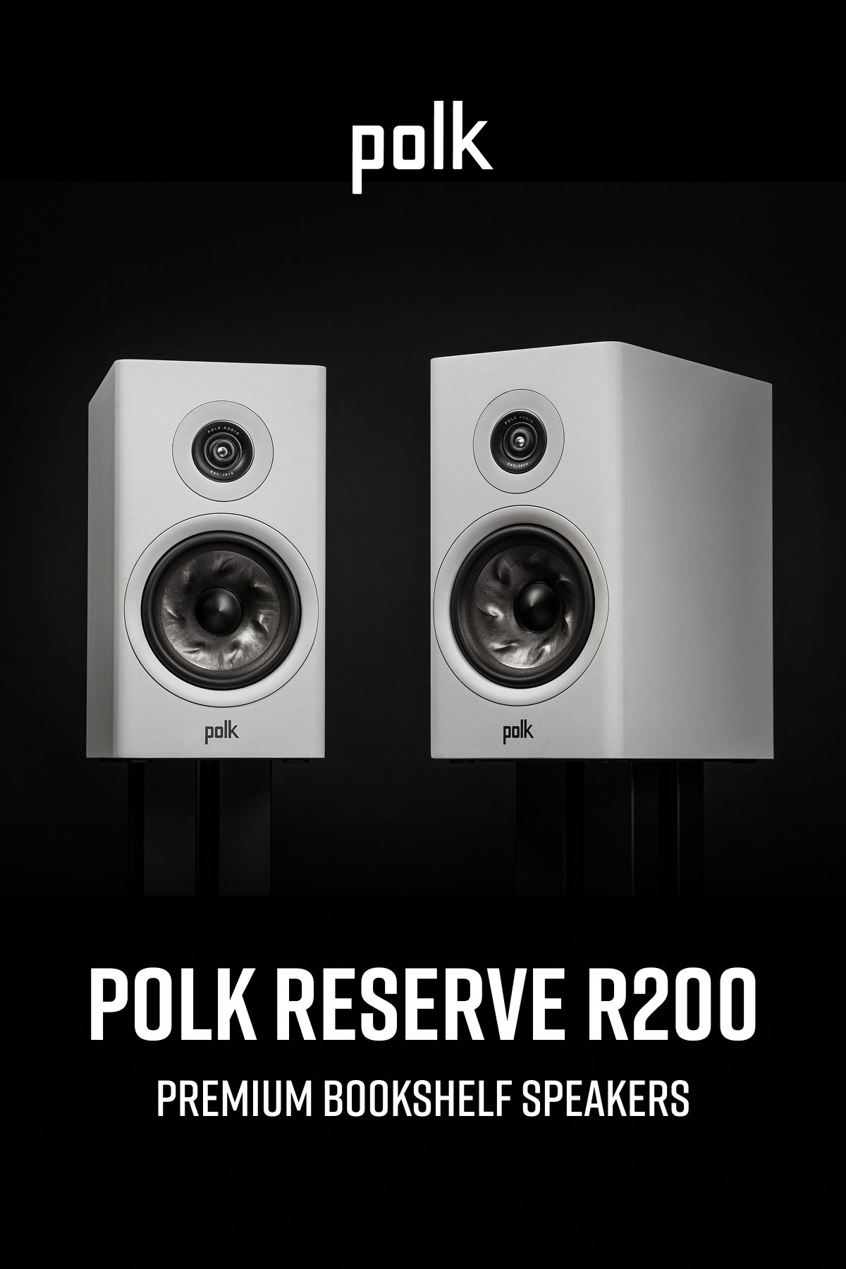 Polk Audio Polk Reserve R200 Bookshelf Speaker, 1