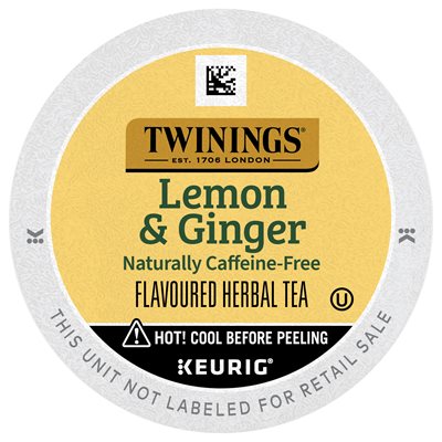 Twinings® Lemon & Ginger Herbal Tea K-Cup for Keurig®, 24/Box