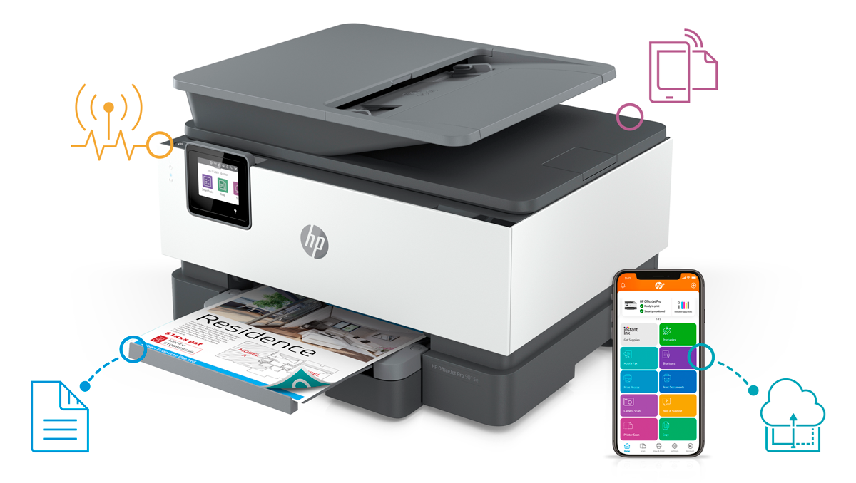HP Officejet 8015e All-in-One - imprimante multifonctions - couleur -  Compatibilité HP Instant Ink (Anglais, français, espagnol / Canada,  Etats-Unis)