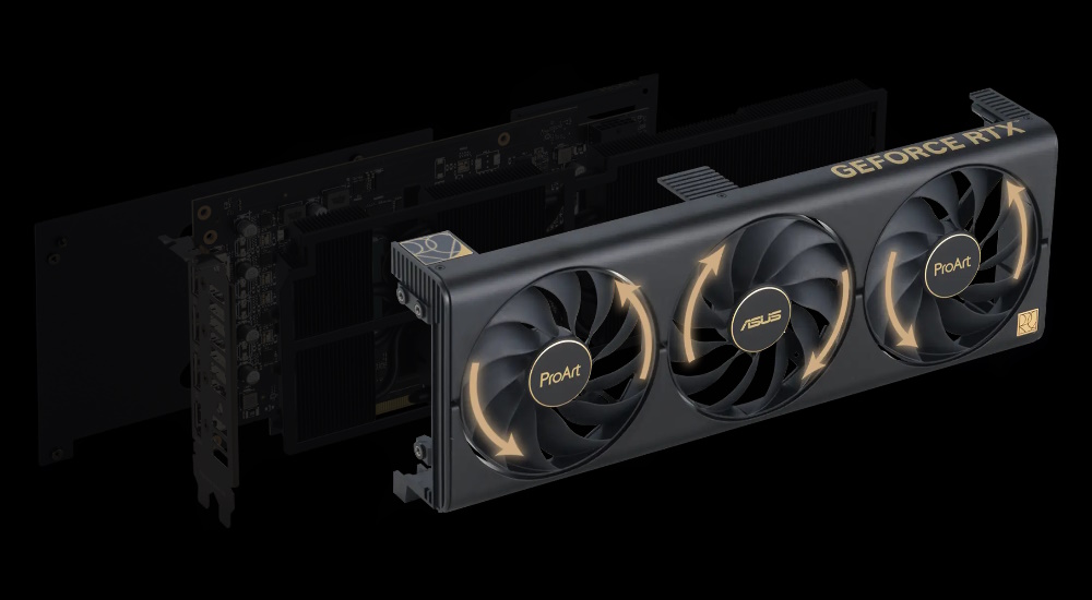 ASUS ProArt GeForce RTX 4070 Ti SUPER OC Edition Graphics Card