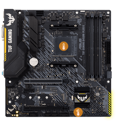 ASUS TUF GAMING B450M-PLUS II AM4 Micro ATX AMD Motherboard
