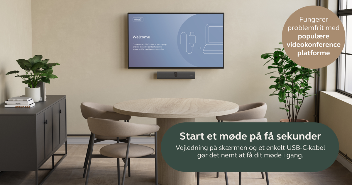 Jabra PanaCast U30 alt i en-USB-BYOD-videobar