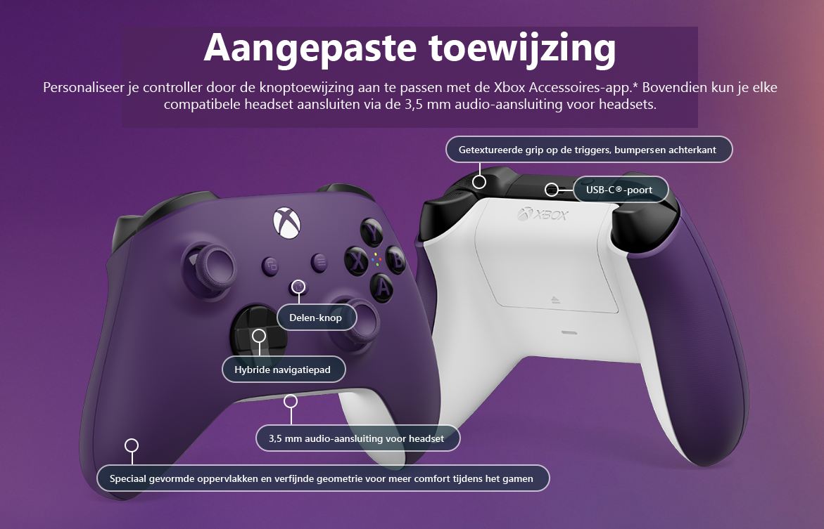 Purple sales controller xbox