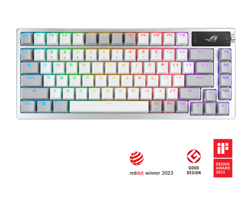 ASUS ROG Azoth 75 Wireless DIY Custom Gaming Keyboard, OLED