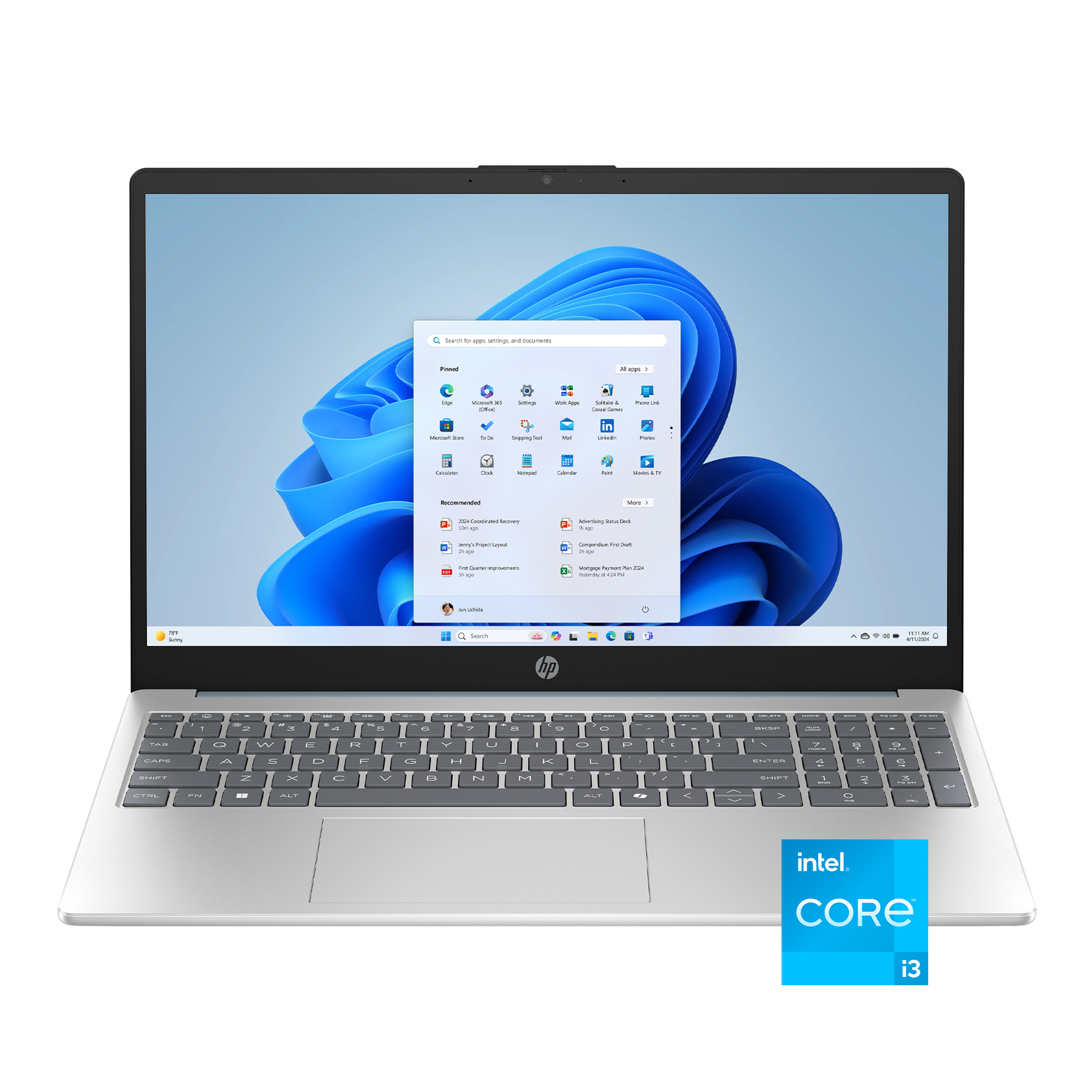 HP, Touch Laptop, 15.6 inch, Windows 11, Intel Core i3-N305