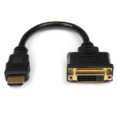 Connect a DVI device to an HDMI® enabled device using a standard DVI-D cable