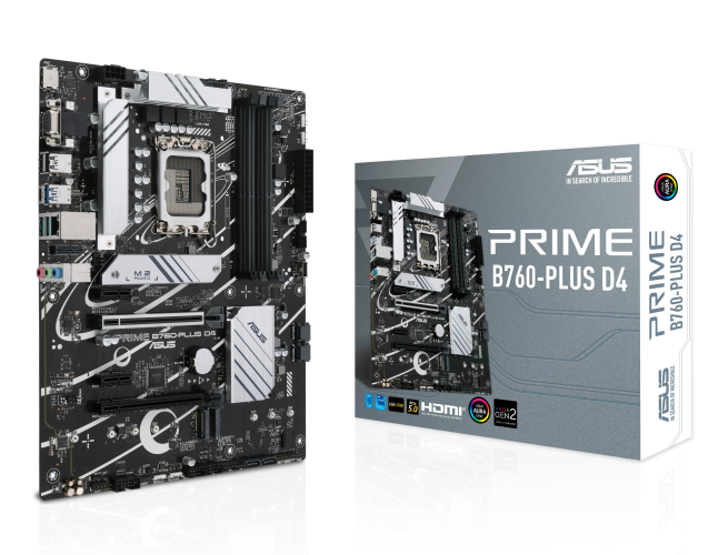 ASUS Prime B760-PLUS D4 Intel B760(13th and 12th Gen) LGA 1700 ATX