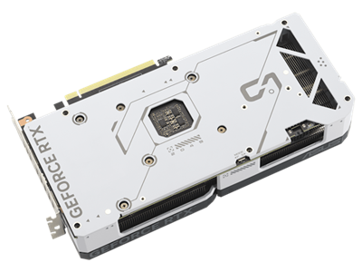 ASUS Dual GeForce RTX 4070 SUPER white edition graphics card backplate