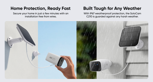 Buy eufy SoloCam C210 2K Security Camera with Solar Panel | CCTV