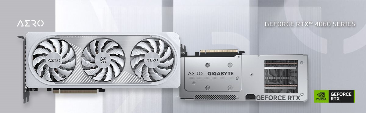 GIGABYTE GeForce RTX 4060 AERO GV-N4060AERO OC-8GD GPU