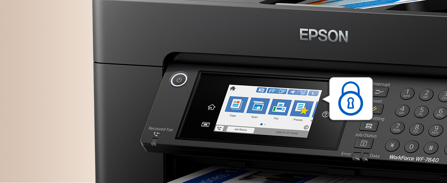 Wide-format | Pro | US WorkForce Wireless Epson Printer WF-7840 Products All-in-One