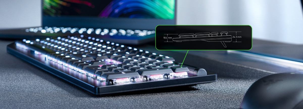 Razer DeathStalker V2 Gaming Keyboard: Low-Profile Keys - Linear