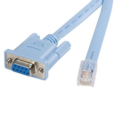 Permite conectar el puerto serial de la computadora al puerto RJ45 de la consola de un router Cisco