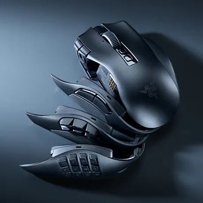 Razer Naga V3 Pro Modular MMO Optical Gaming Mouse with Swappable
