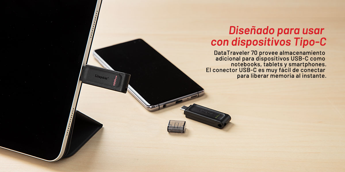 Kingston DataTraveler 70 32GB Memoria USB-C 3.2   -  Santo Domingo - Republica Dominicana