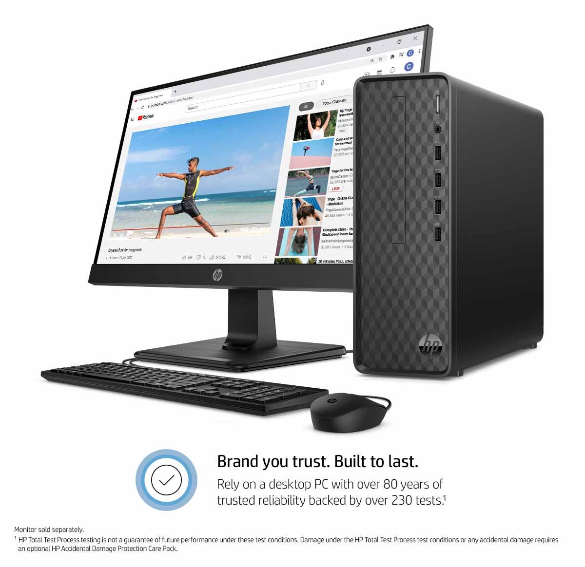 Refurbished: HP S01-pF2016 Slim Desktop Intel Core i3-12100