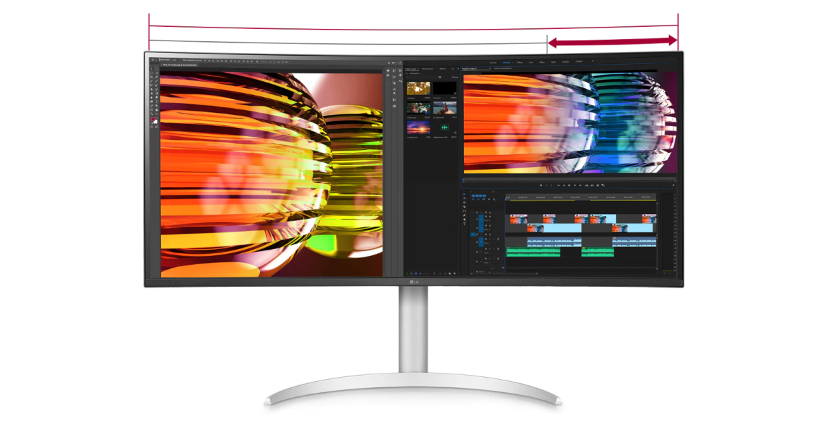 37.5” 21:9 QHD+ UltraWide™ Curved Monitor with HDR10, USB Type-C™, and AMD  FreeSync™