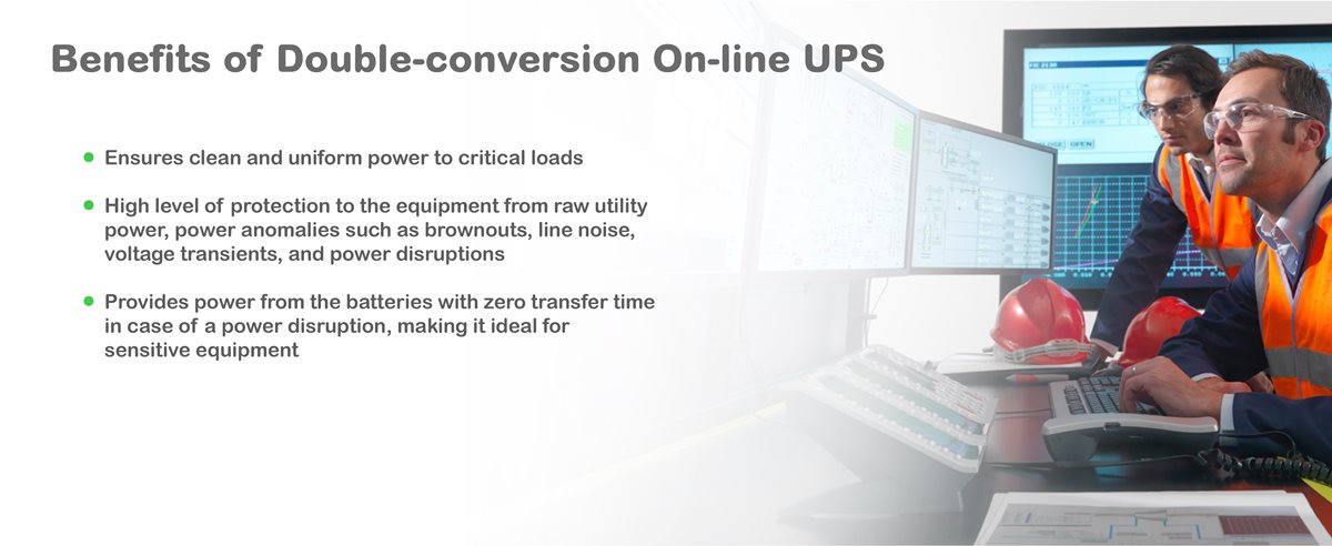 Employees working in an industrial environment on desktops