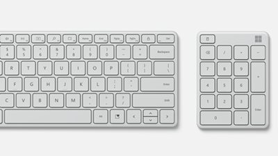 Microsoft Designer Compact Keyboard et Microsoft Number Pad