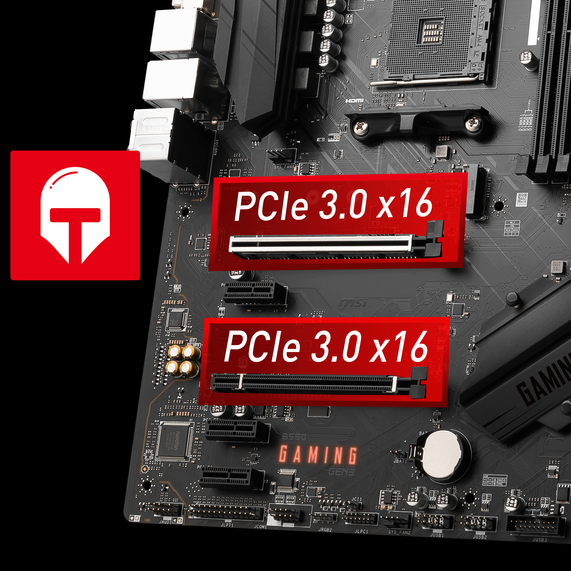 MSI AMD B550 GAMING GEN3 AM4 DDR4 ATX Gaming Motherboard