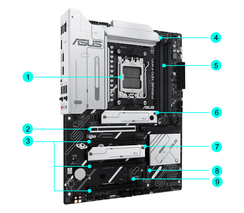 ASUS PRIME X870-P WIFI AM5 ATX Motherboard | Tech-America