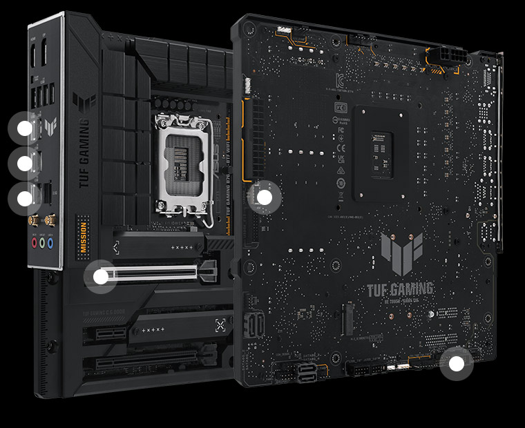 ASUS TUF GAMING B760M-BTF WIFI Intel® B760 (LGA 1700) mATX