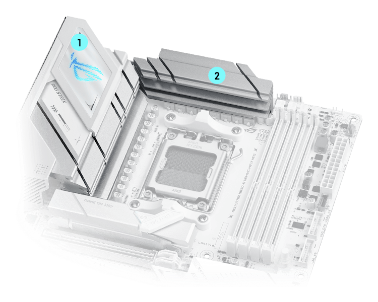 ROG STRIX B850-A GAMING WIFI7 Neo VRM Kühlungsdesign