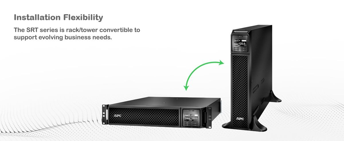 APC Smart-UPS On-Line SRT3000RMXLA rack and tower view
