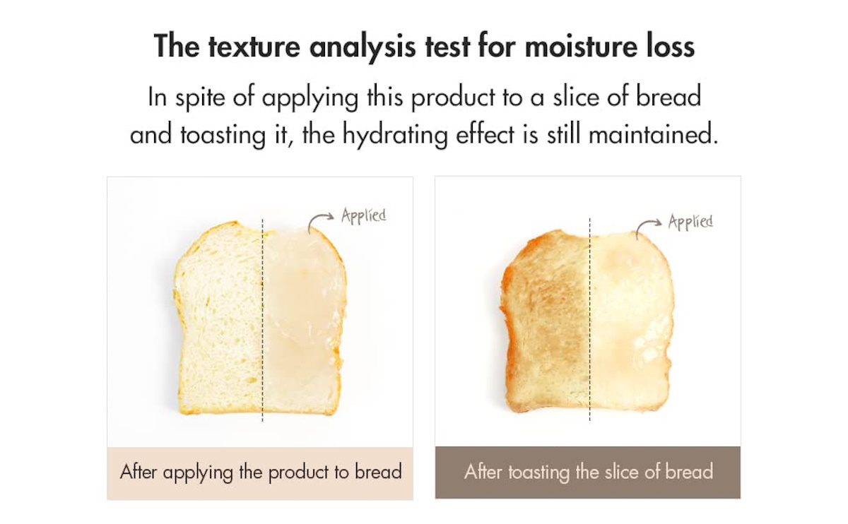 The texture analysis test for moisture loss