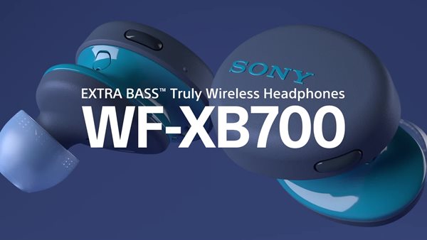 thumbnail video image 2 of Sony Bluetooth True Wireless Earbuds with Charging Case, Black, WFXB700/B, 2 of 16