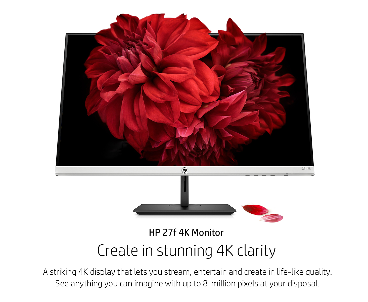 HP 27f 27-inch 4K-UHD (3840 x 2160) IPS Monitor with HDMIx2, VGA, Audio  Out, AMD Free Sync : : Computers & Accessories
