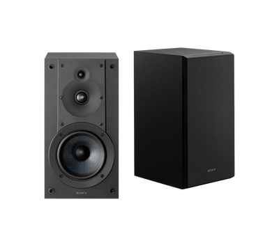 Sony Bookshelf Speakers (Pair) - Black | P.C. Richard & Son