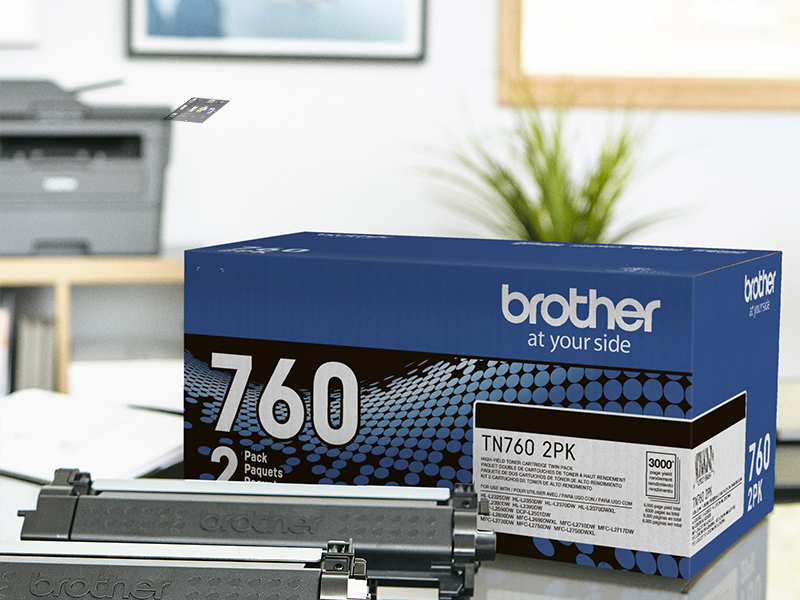 Brother TN760 High Yield Black Toner Cartridge - Micro Center