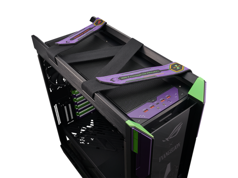 Top view of ROG Strix Helios to show the handles on top side