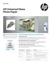 US-HP Universal Gloss Photo Paper Technical Datasheet