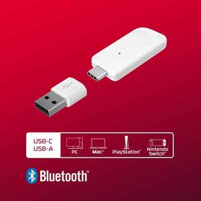 Multi-device support via USB-C, USB-A & Bluetooth